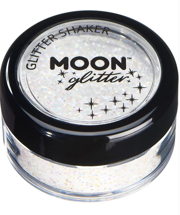 Moon Glitter Pastel Glitter Shakers, White, Single, 5g
